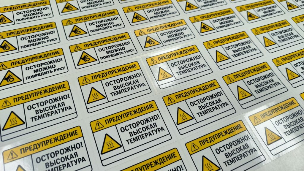 Прозрачные наклейки с логотипом для оформления витрин и стеклянных дверей